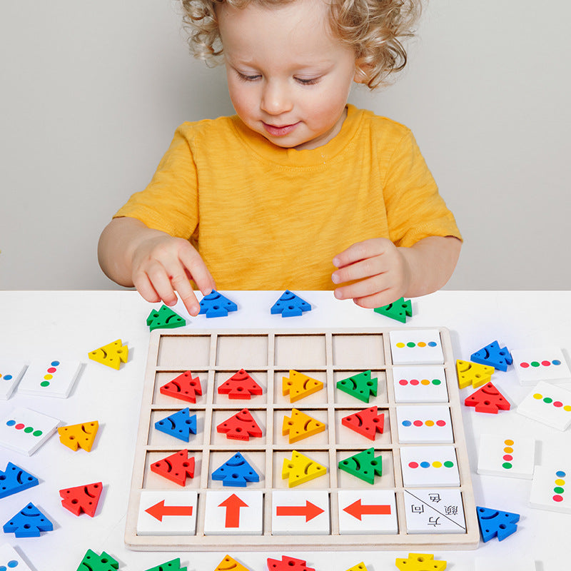 Wooden Cognitive Direction Puzzle