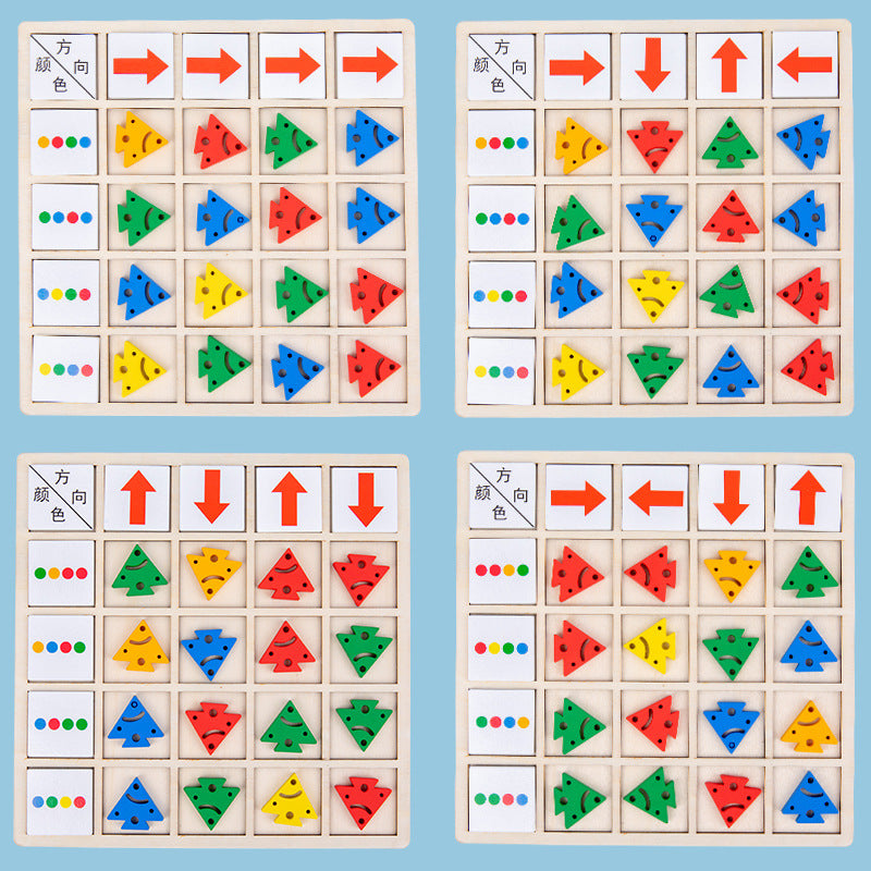 Wooden Cognitive Direction Puzzle