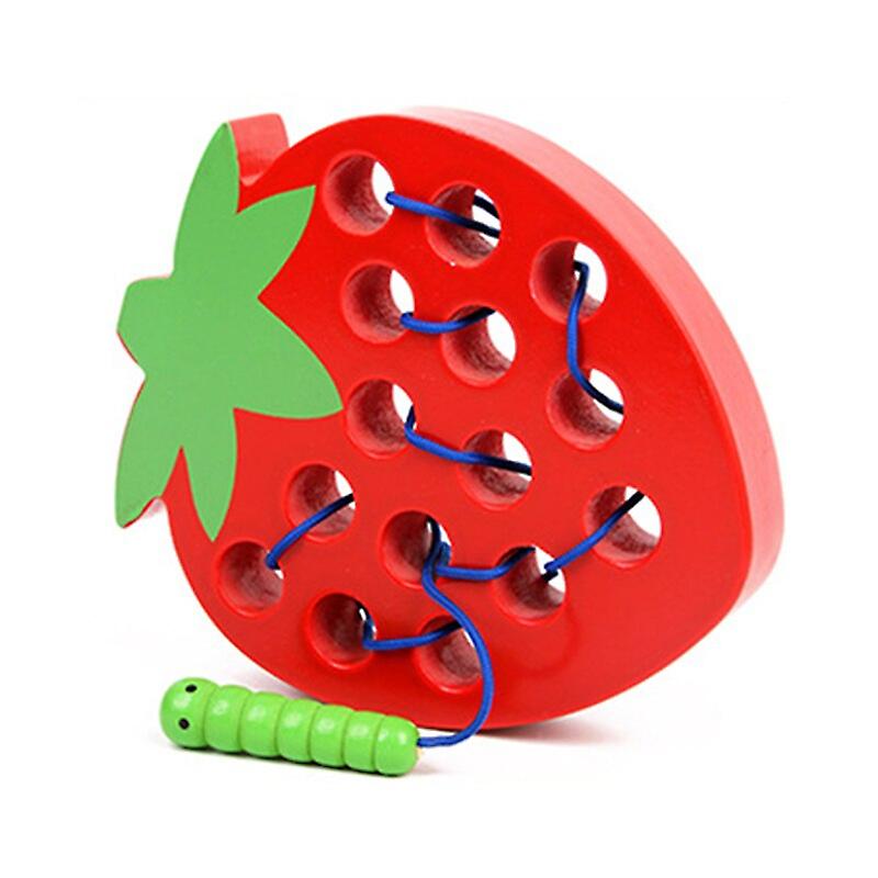 Wooden Lacing Threading Game
