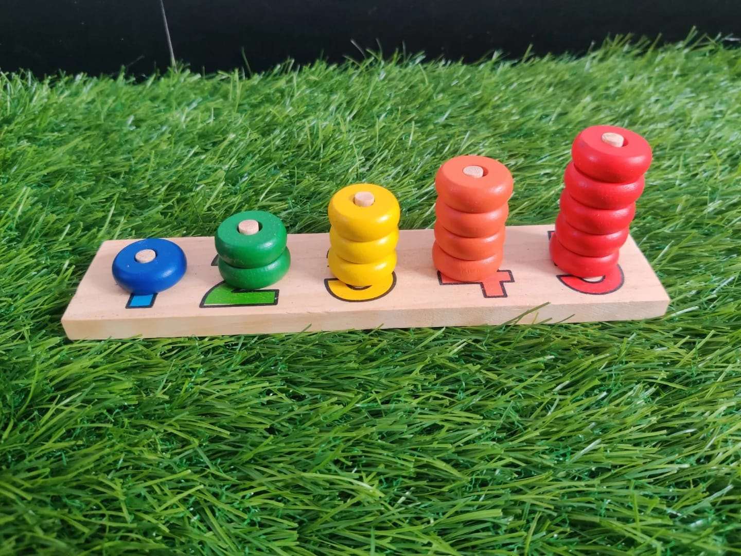 wooden stacking ring 1-5 set
