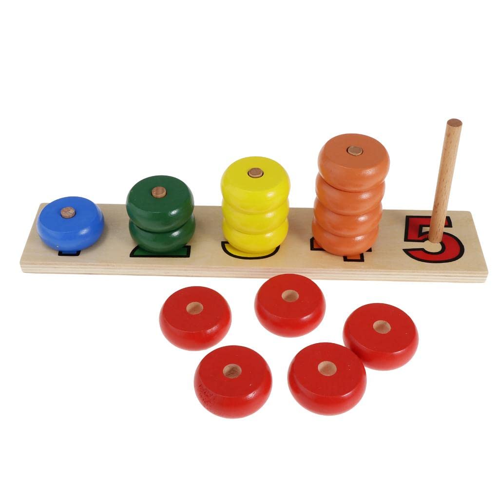 Wooden Stacking Ring 1-5 Set