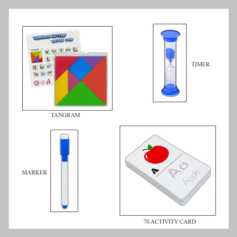 Tangram Letters Writing Cards