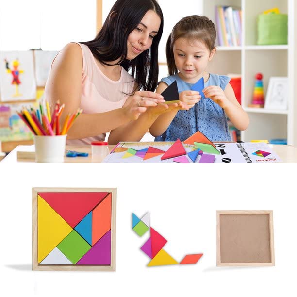 Tangram Letters Writing Cards