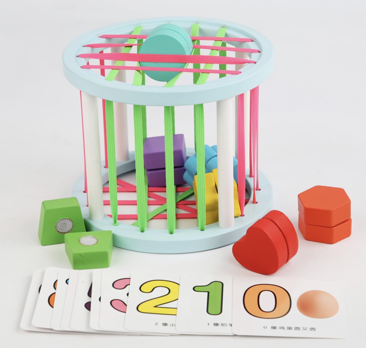 Wooden Color Sorting Stacking Rings