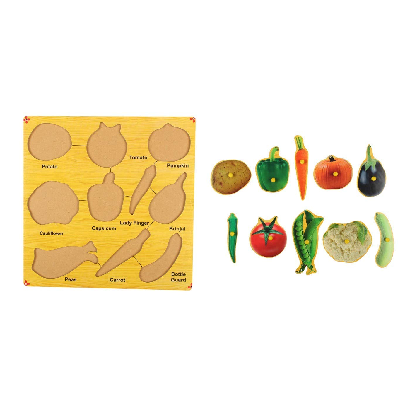 Vegetable Puzzle Pin Board