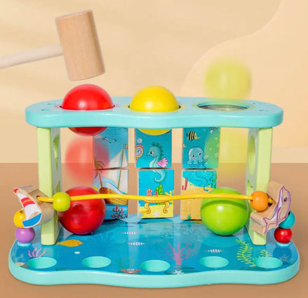 Multifunction Percussion Platform ( Fishing, Maze, Hammering , Shape Sorter & Puzzle )