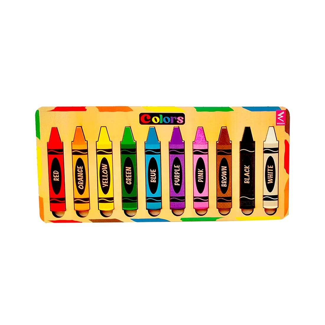Colors and Crayon Matching Puzzle