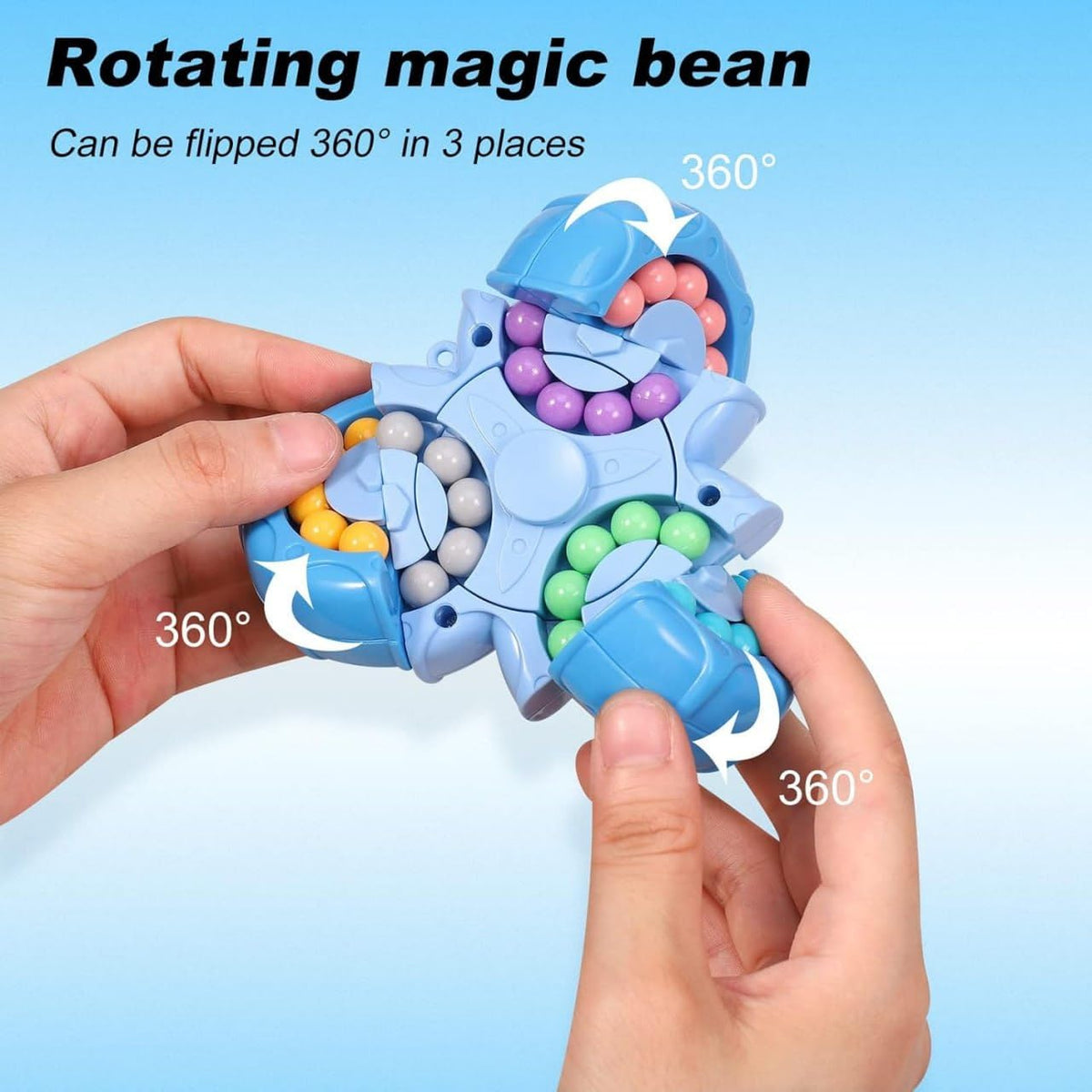 3D Magic Bean Rotating Spinner Puzzle (1pc)