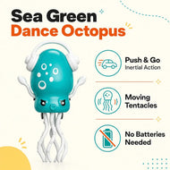 Dancing Octopus Push and Go Toy