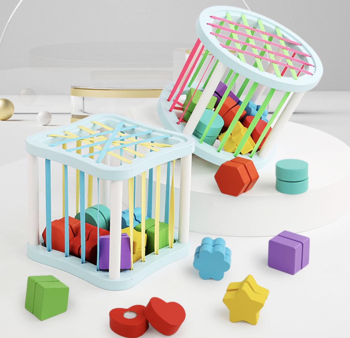 Wooden Color Sorting Stacking Rings