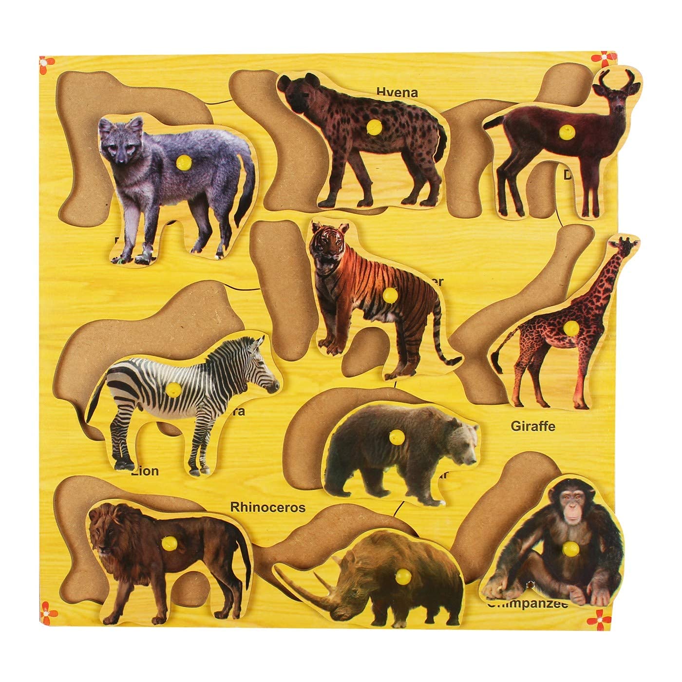 Wild Animals Puzzle Pin Board