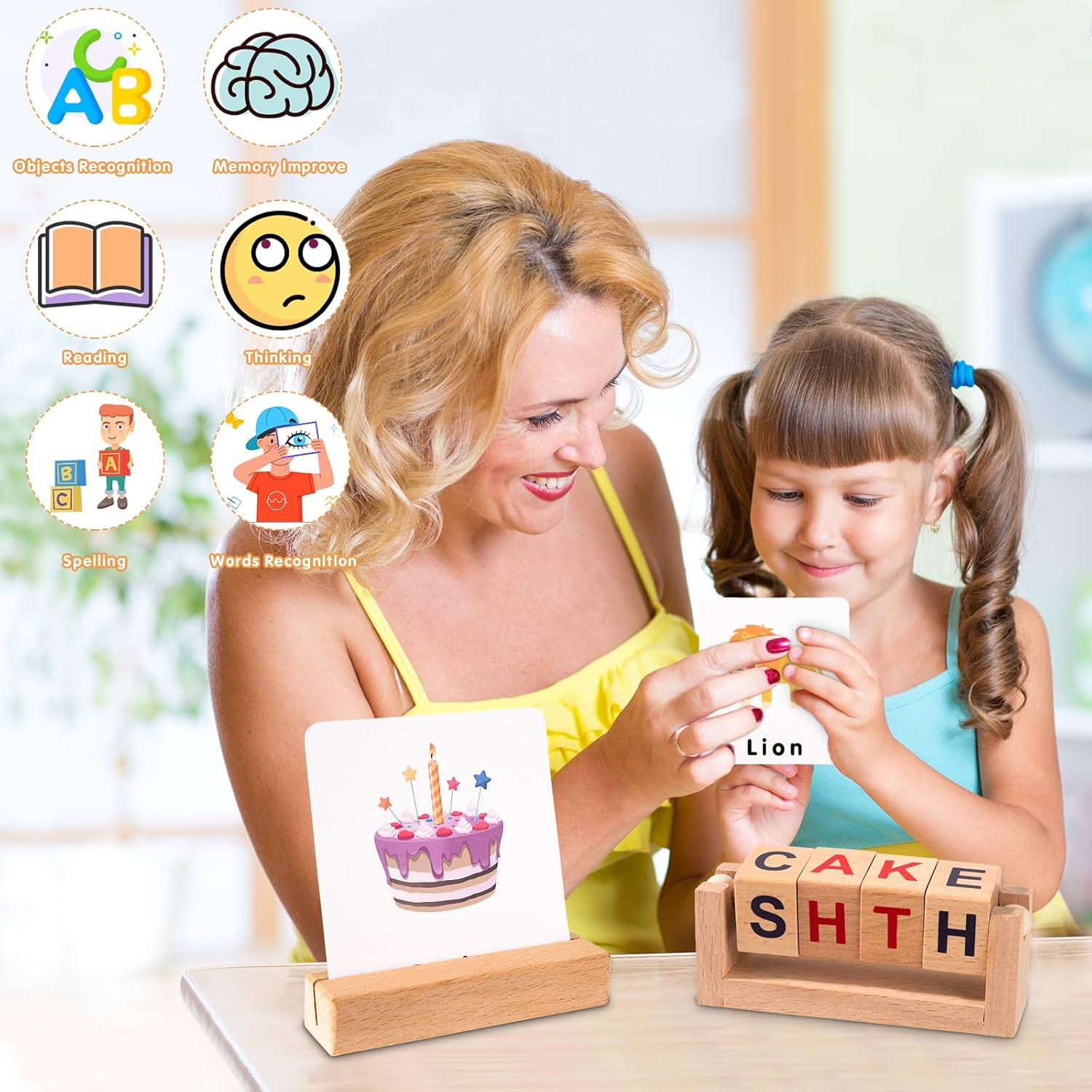 Wooden Spelling Game(Spinner Type)