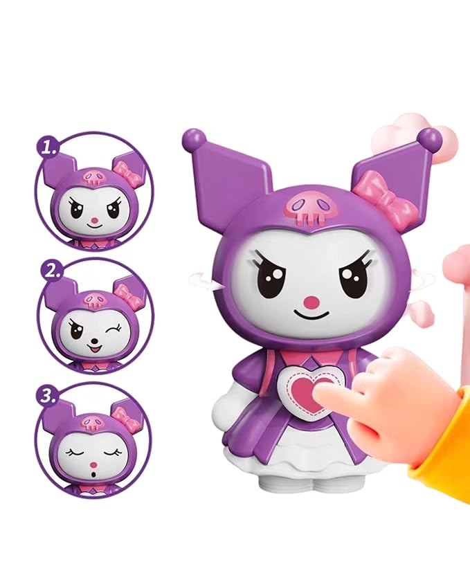 Face Changing Cartoon Keychain (1 Pc) (Random Color)