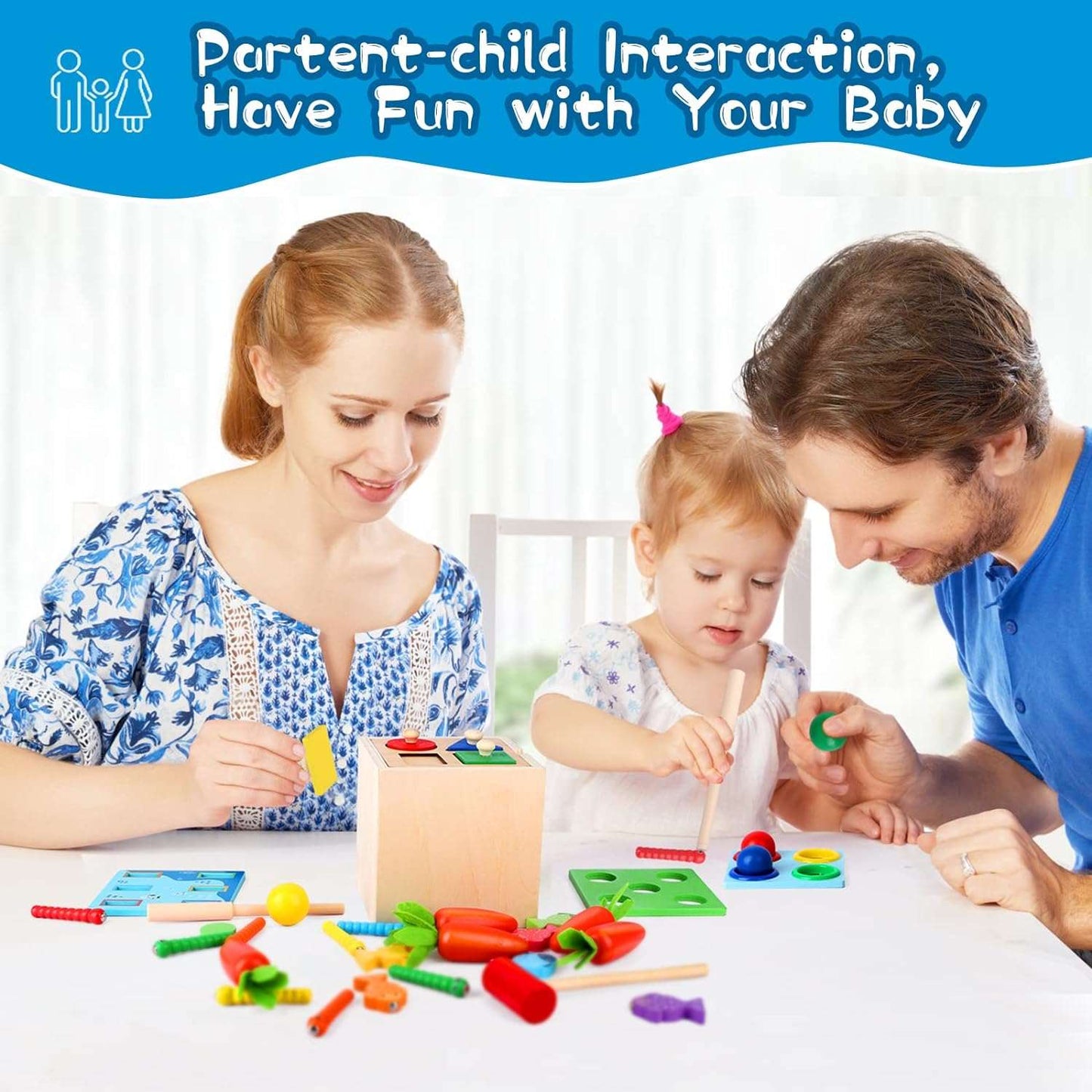 5 in 1 Wooden Toys