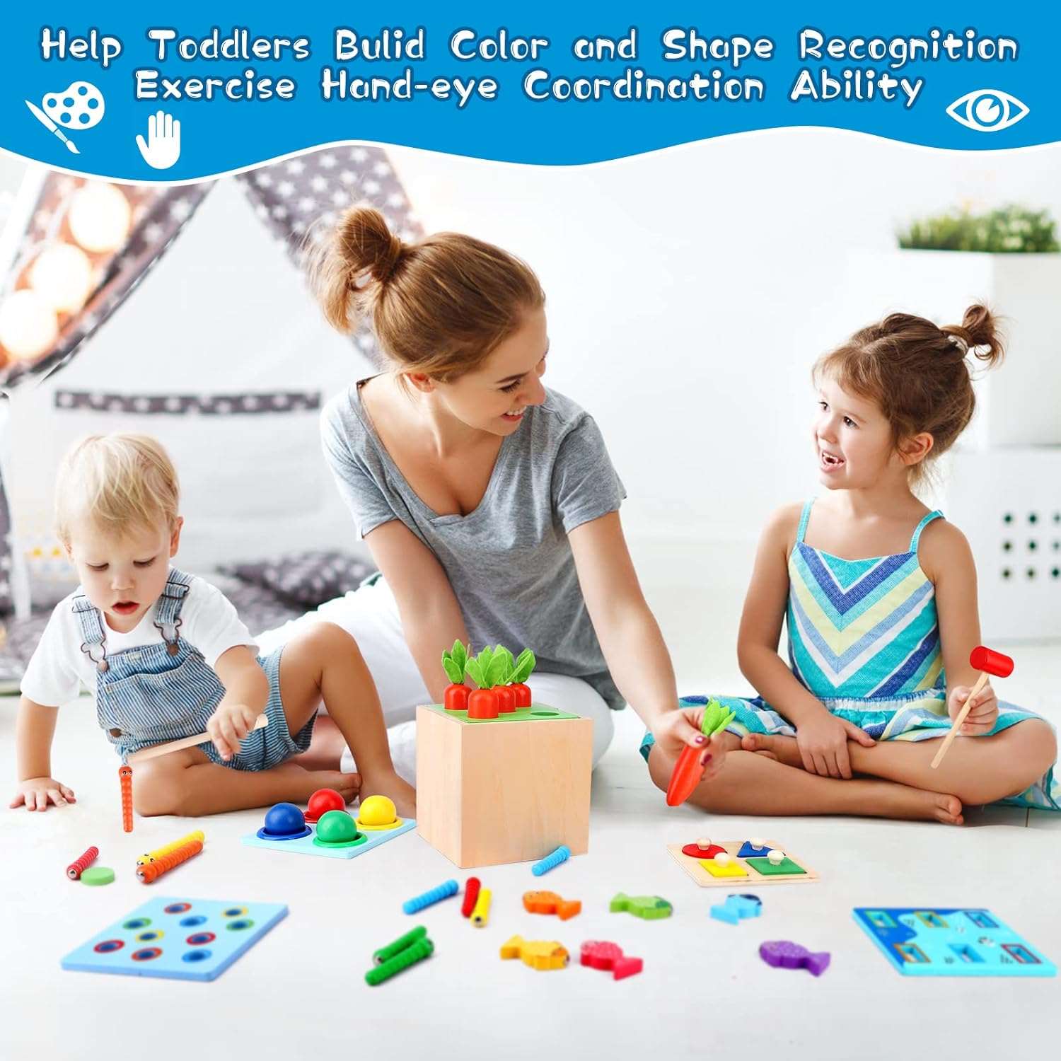 5 in 1 Wooden Toys
