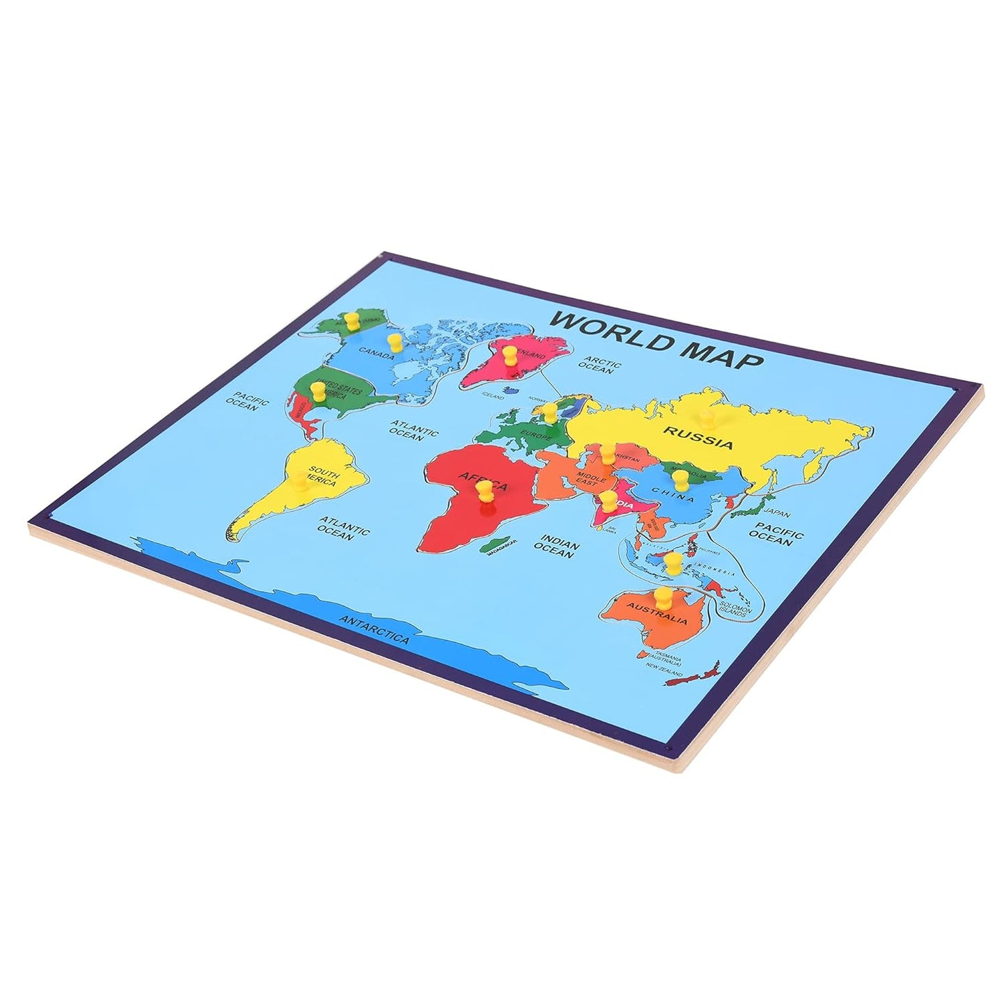 World Map Pin Board