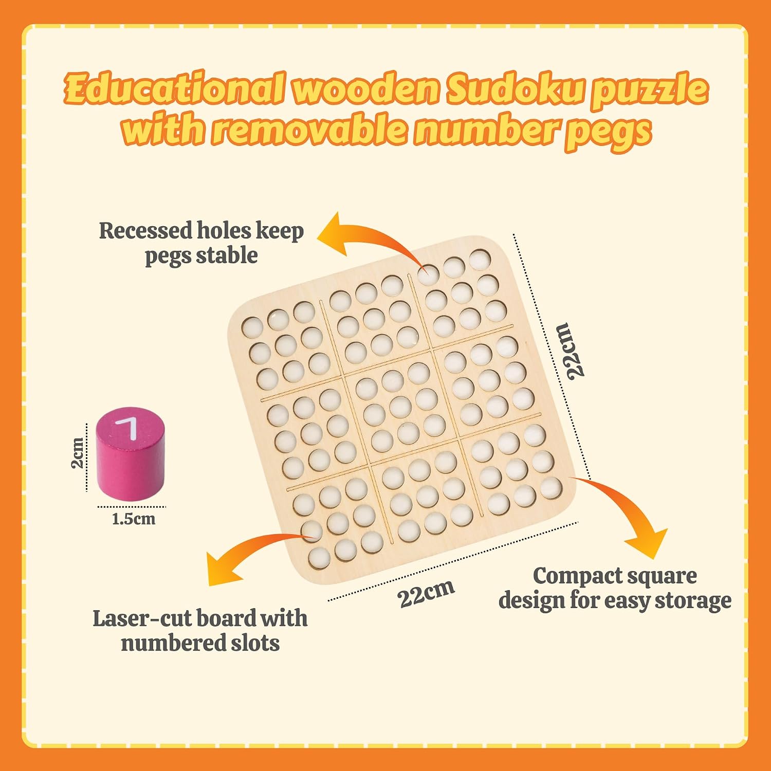 Wooden sudoku