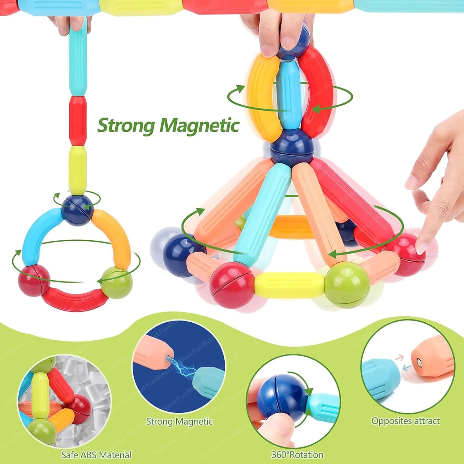 42 pcs Magnetic Bar