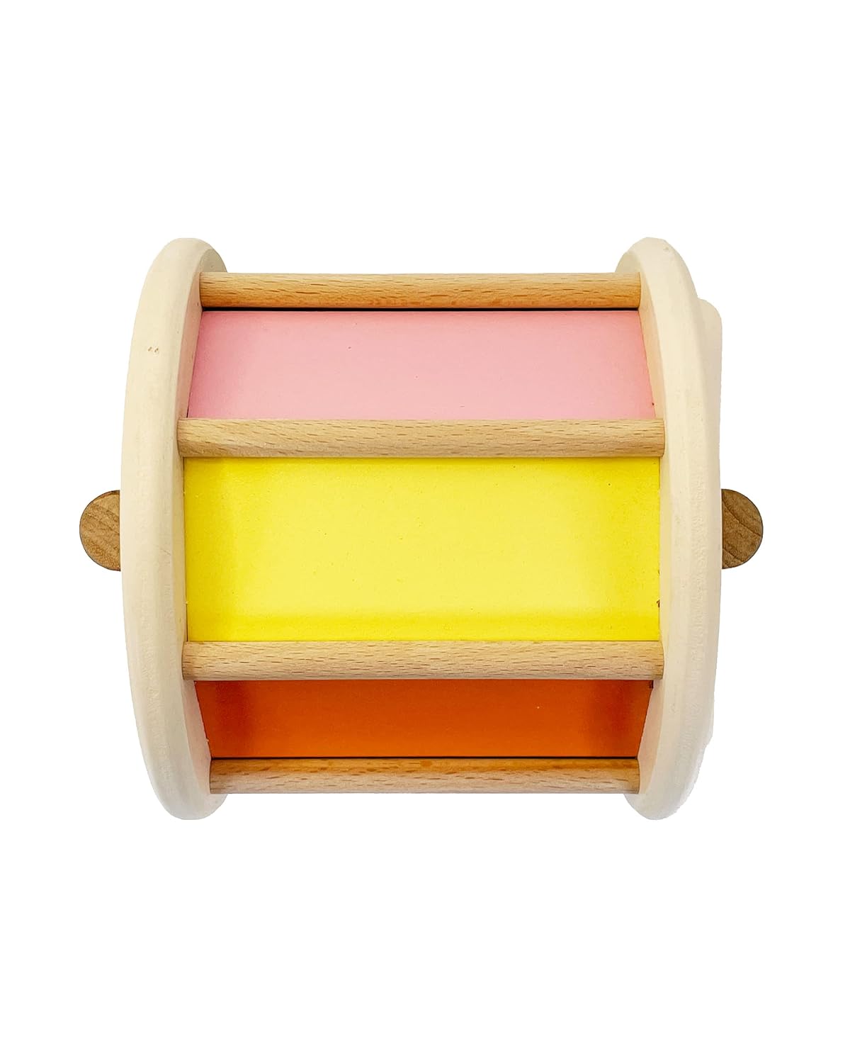 Wooden Rainbow Wheel Toy