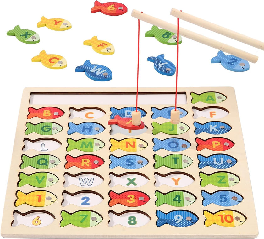 Alpha Numeric Magnetic Fishing Game