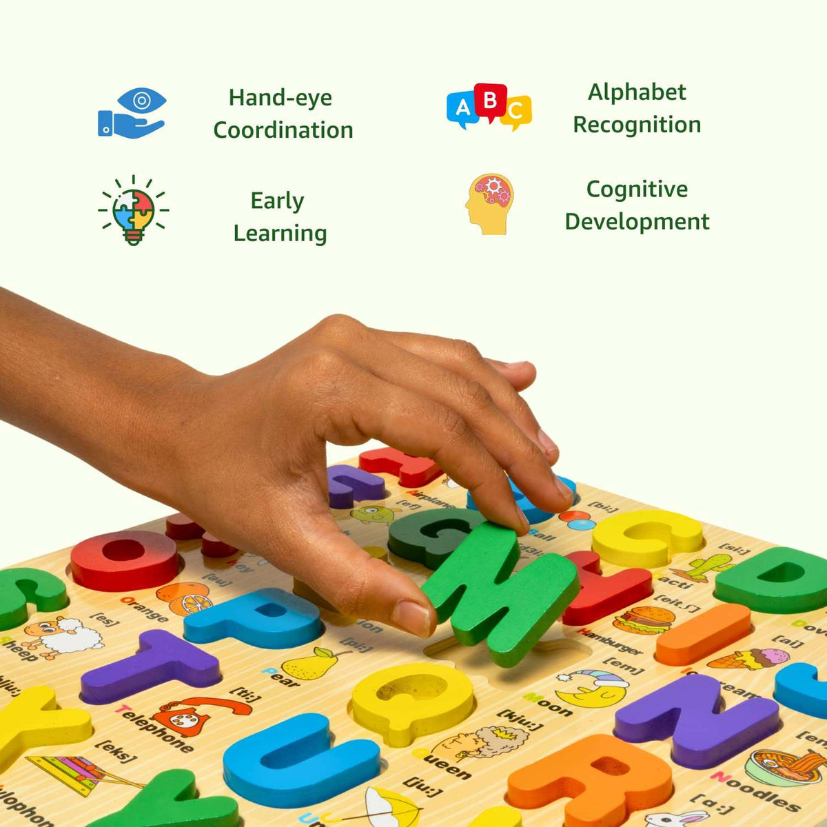 Capital ABC Puzzle Board - Kuviyal