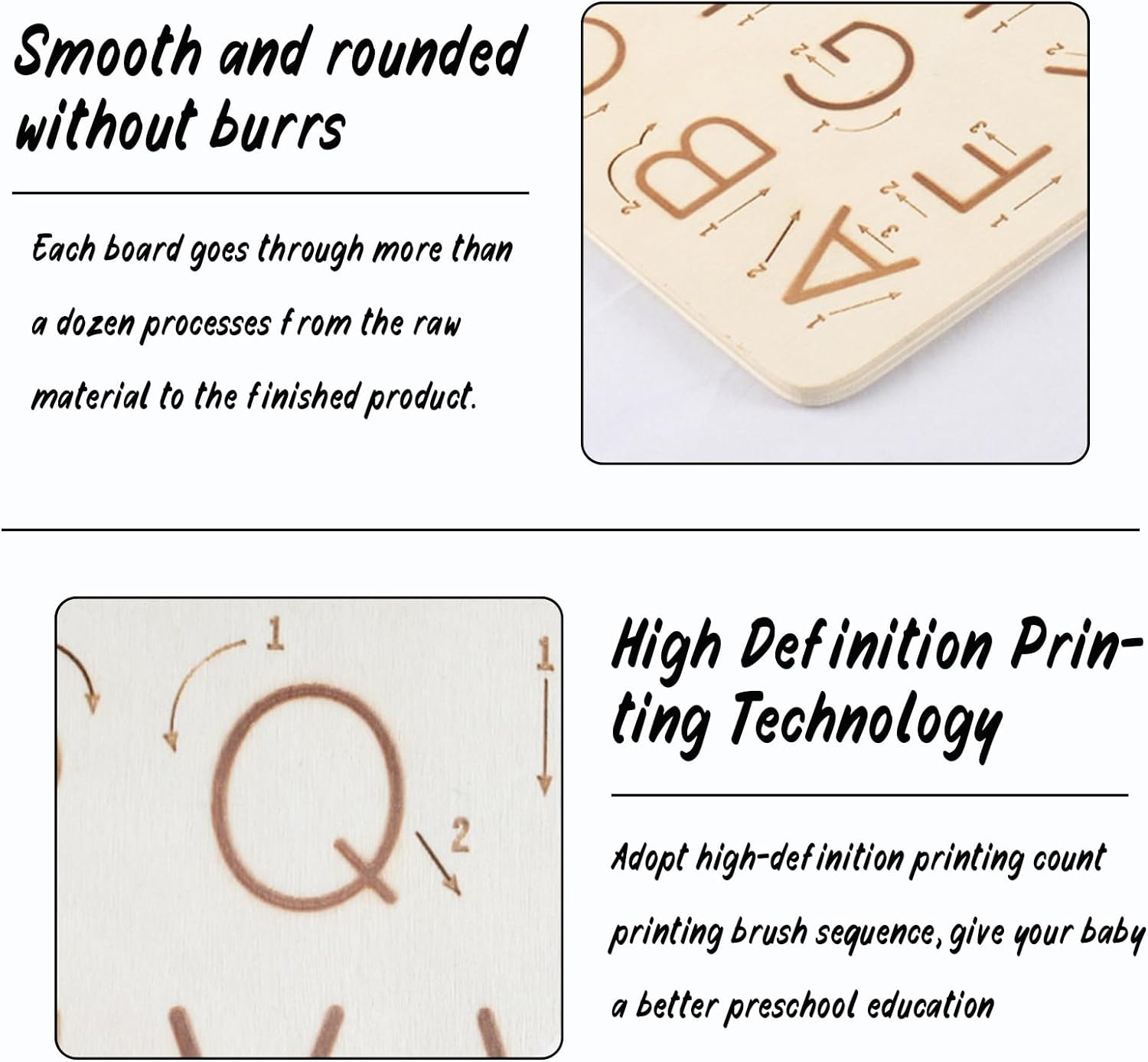 Double Side Alphabet Tracing Board