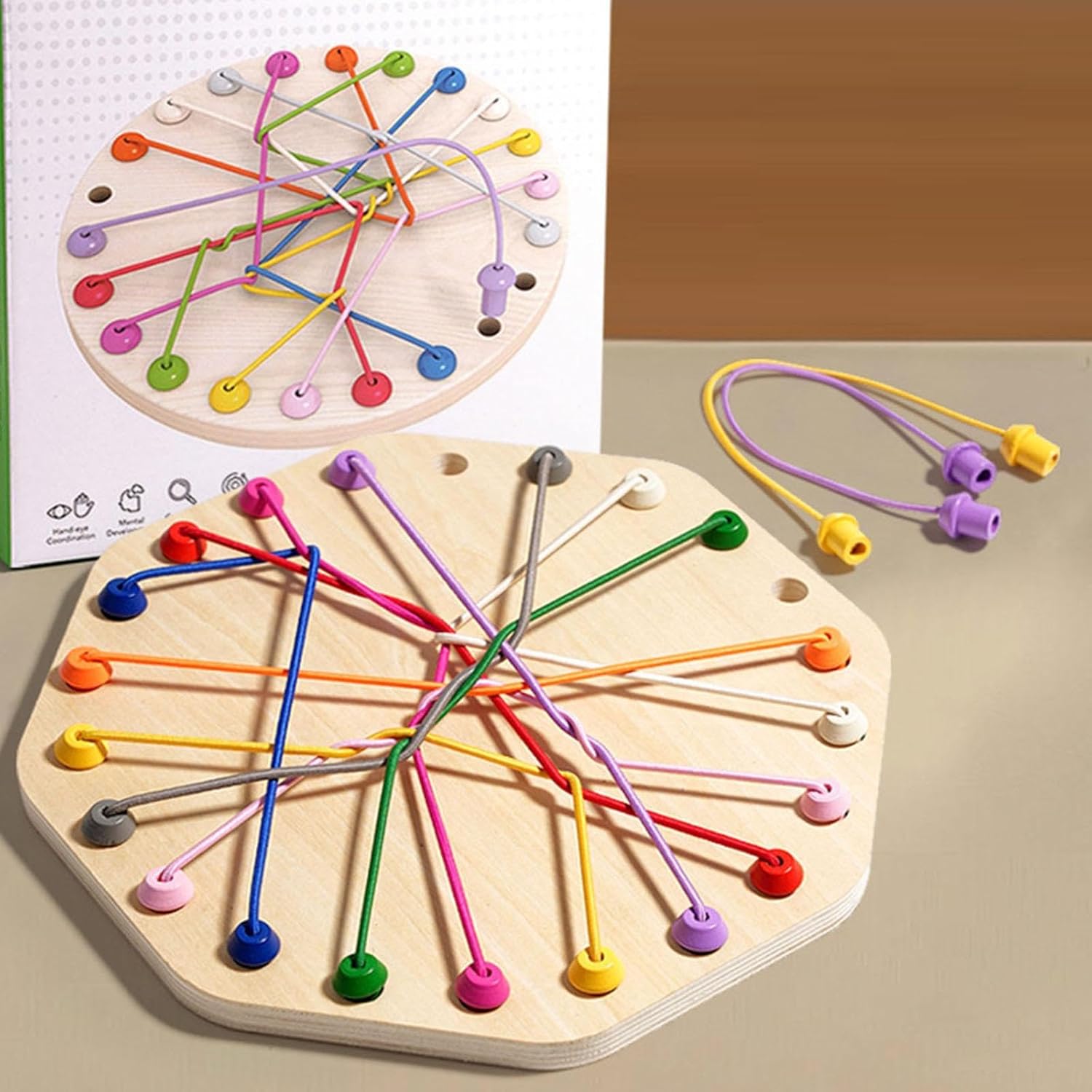 Wooden Rope Challenge Game - Brainy Knots