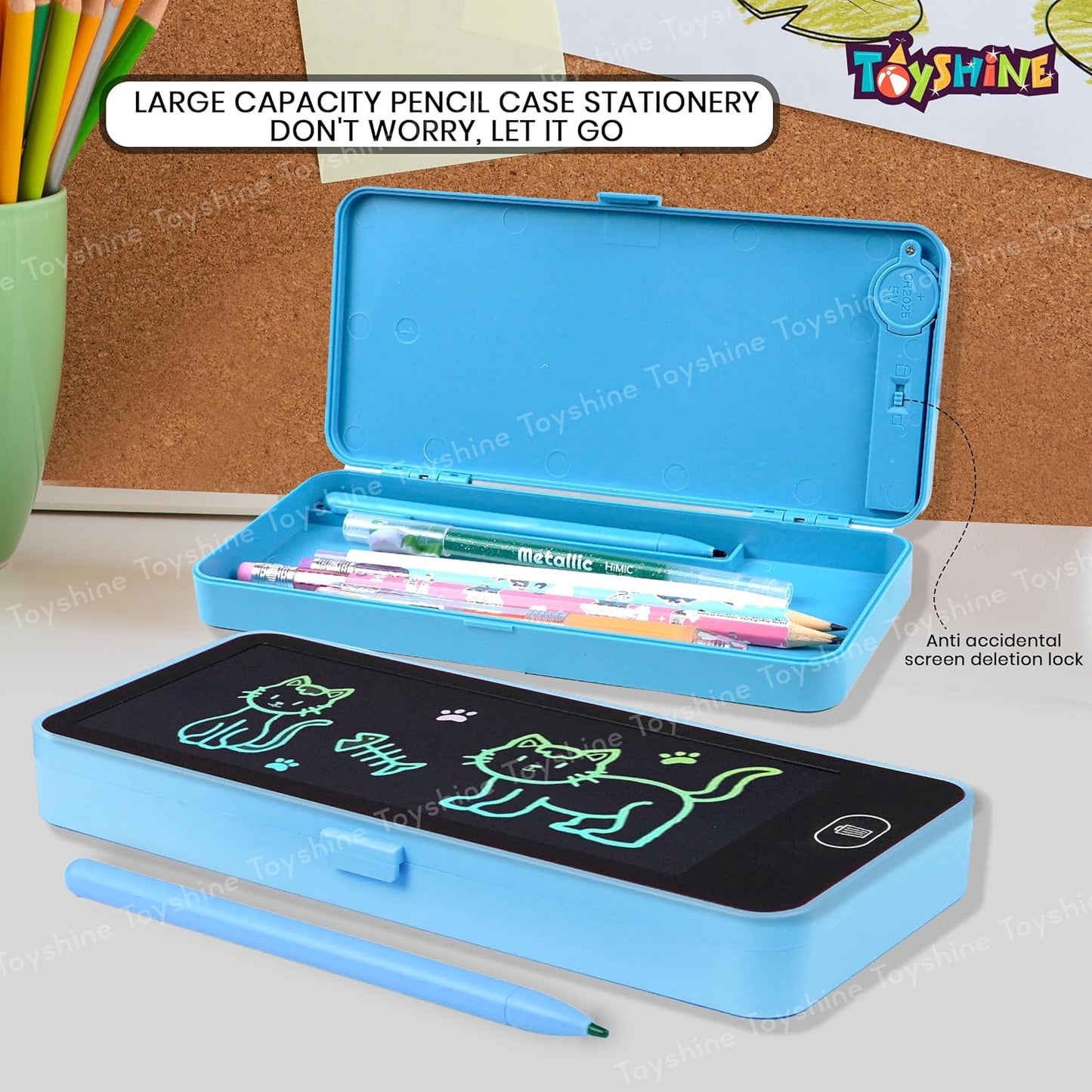 LCD Writing Pen/Pencil Box