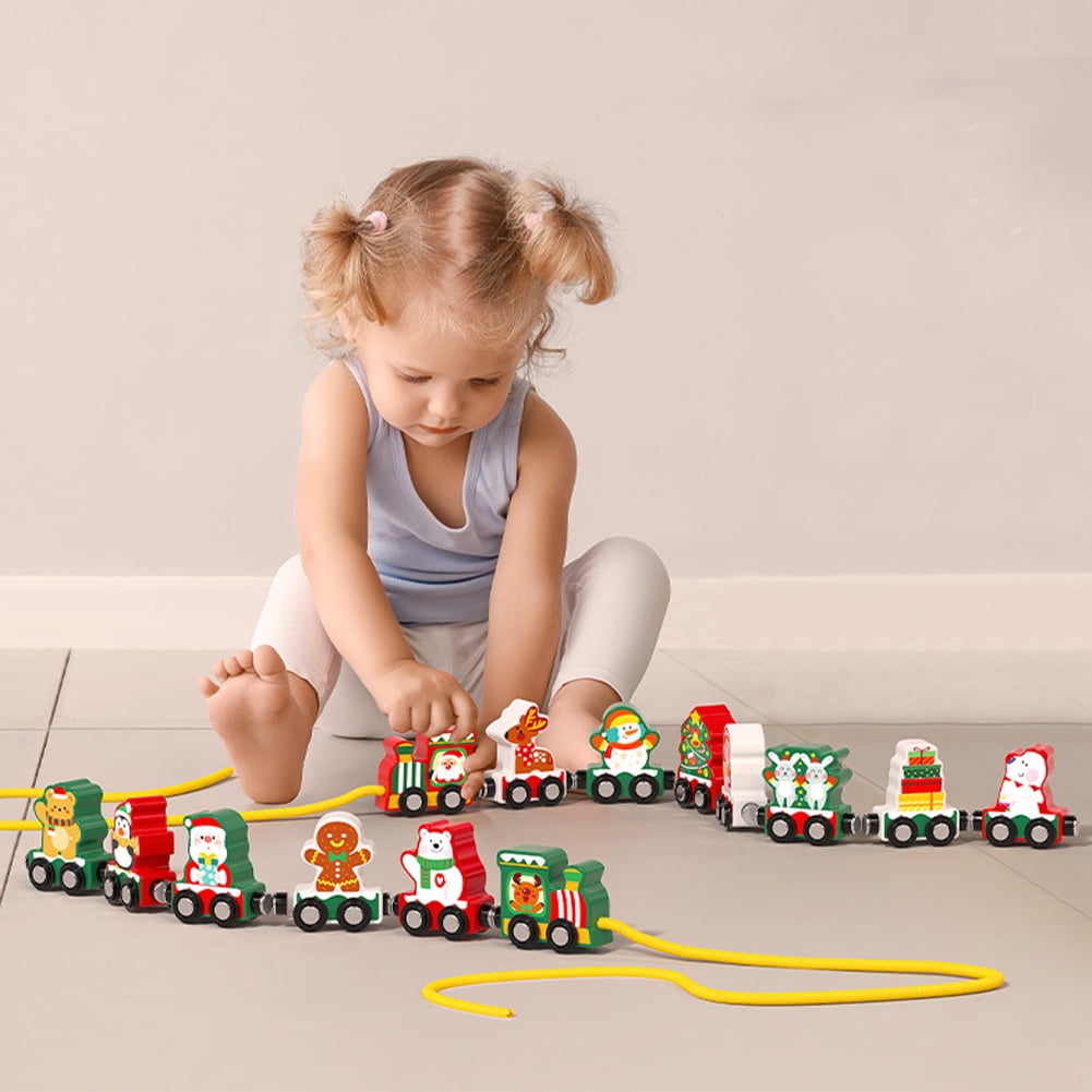 Christmas magnetic Train