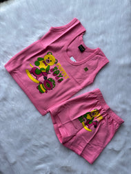 Sleeveless Top & Bottom Jabla Set