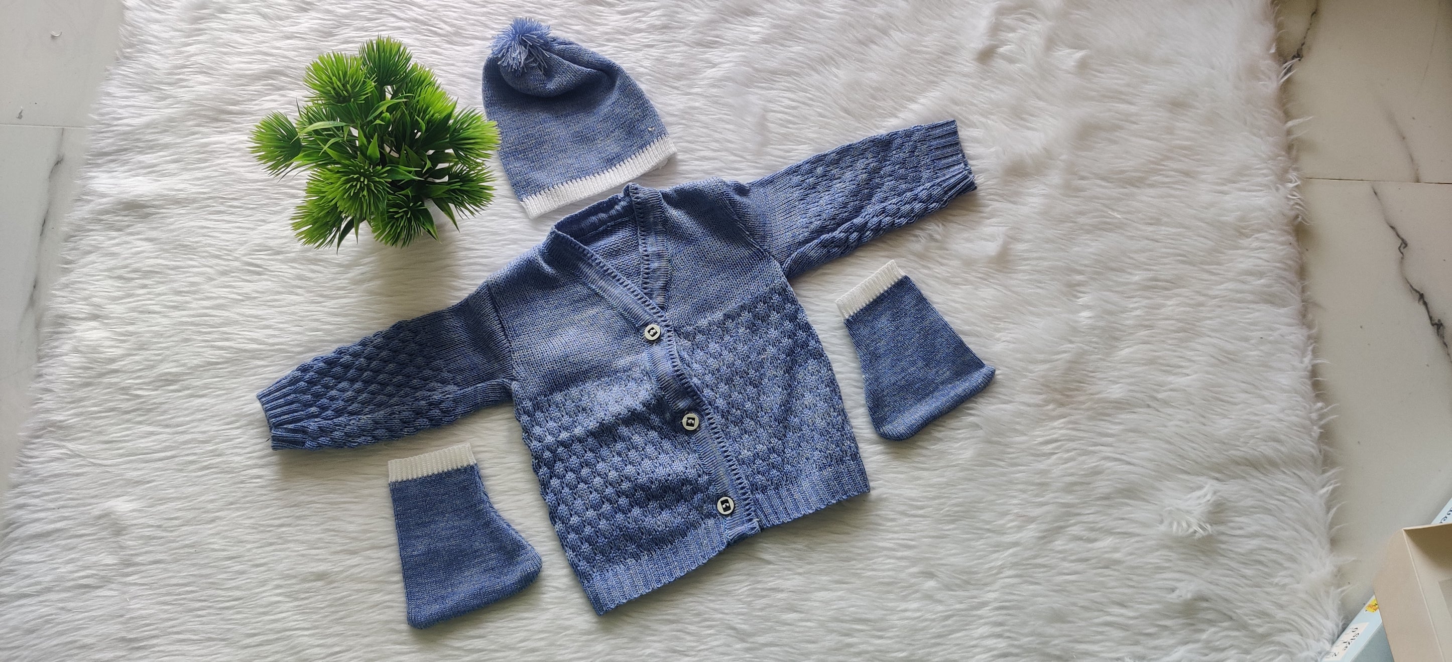 Born Babies Baby Boy & Baby Girl Casual Cotton Sweater Set