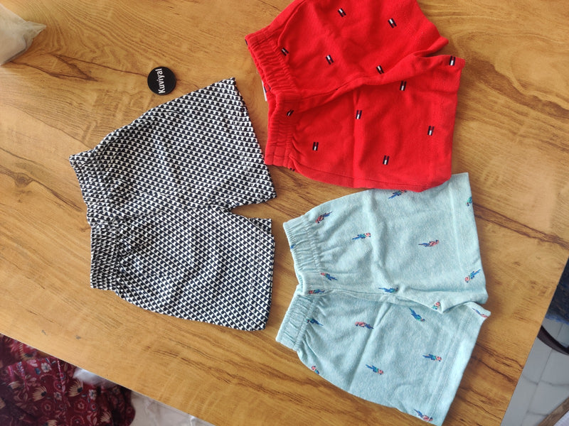 Infant Shorts (0-6) Months - Random Design (Pack of 3)
