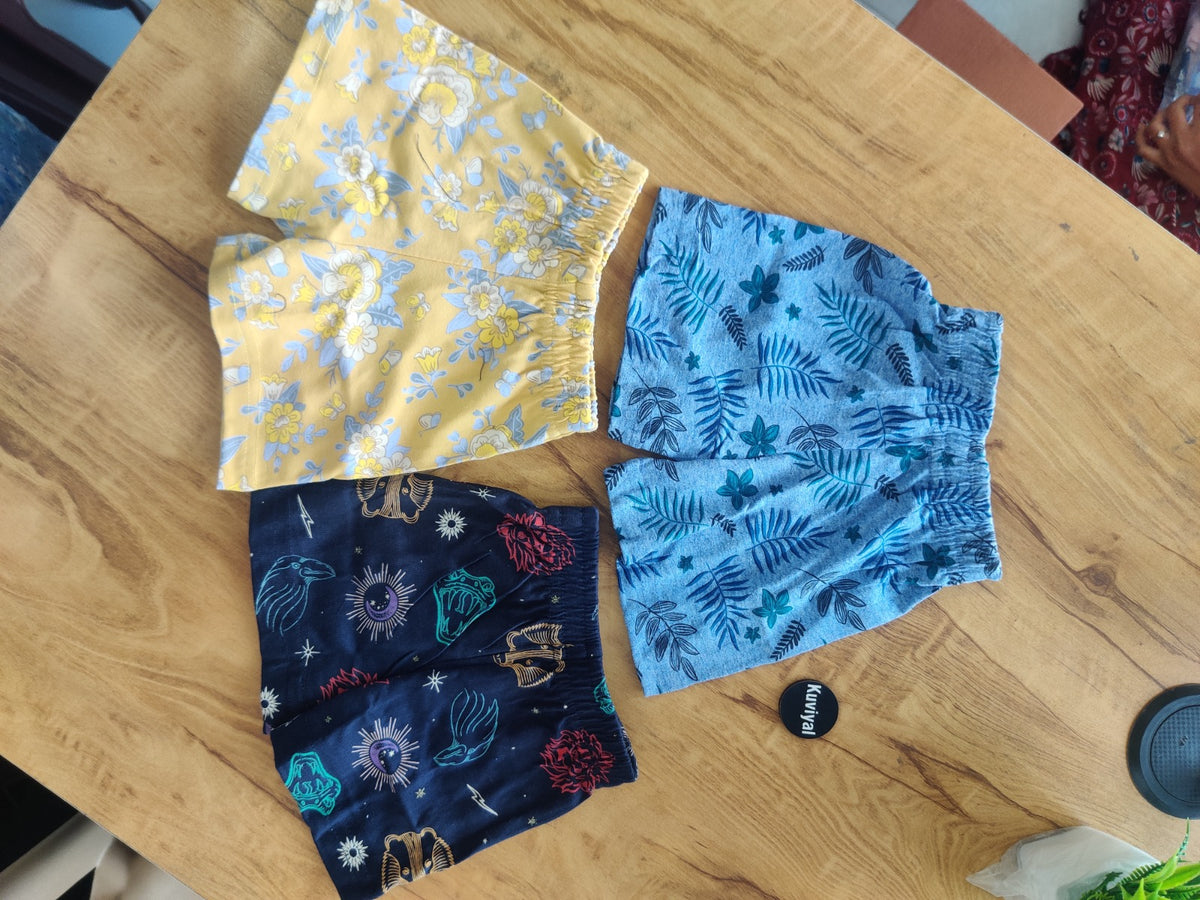 Infant Shorts (0-6) Months - Random Design (Pack of 3)