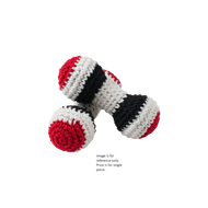 Handmade Crochet Dumbell Rattle (1 Pc)