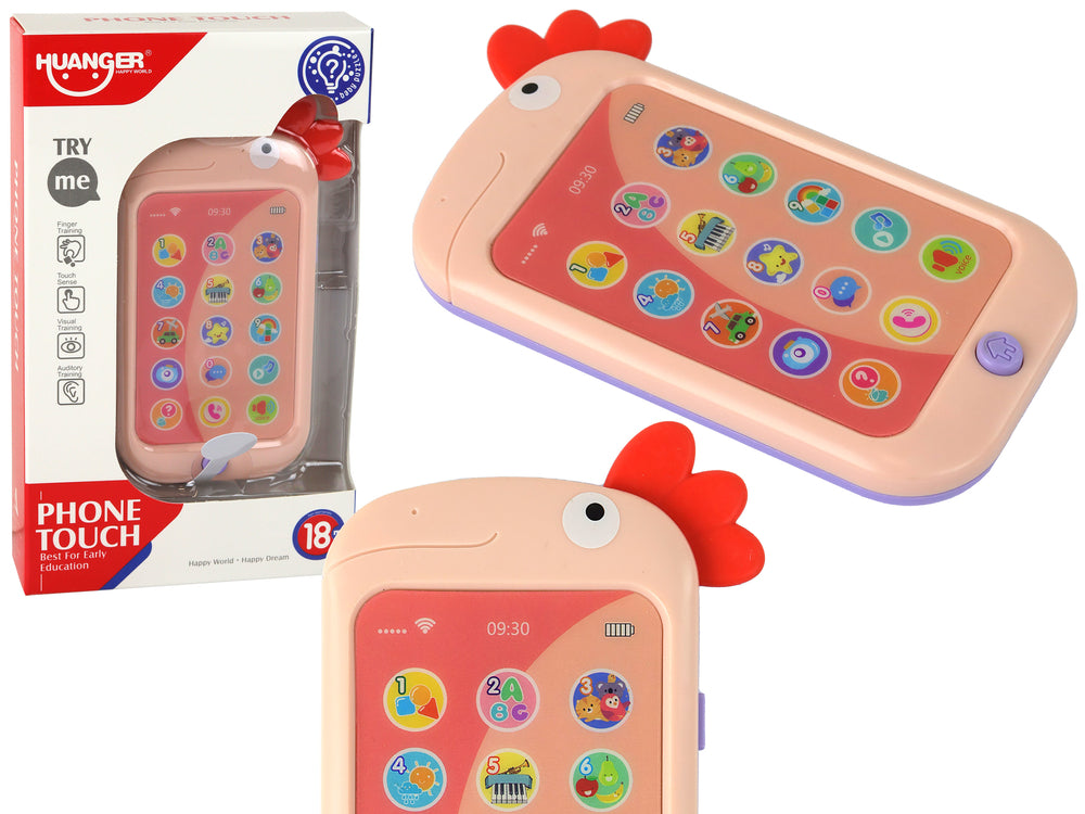 Educational Phone Learning English Pink Chicken