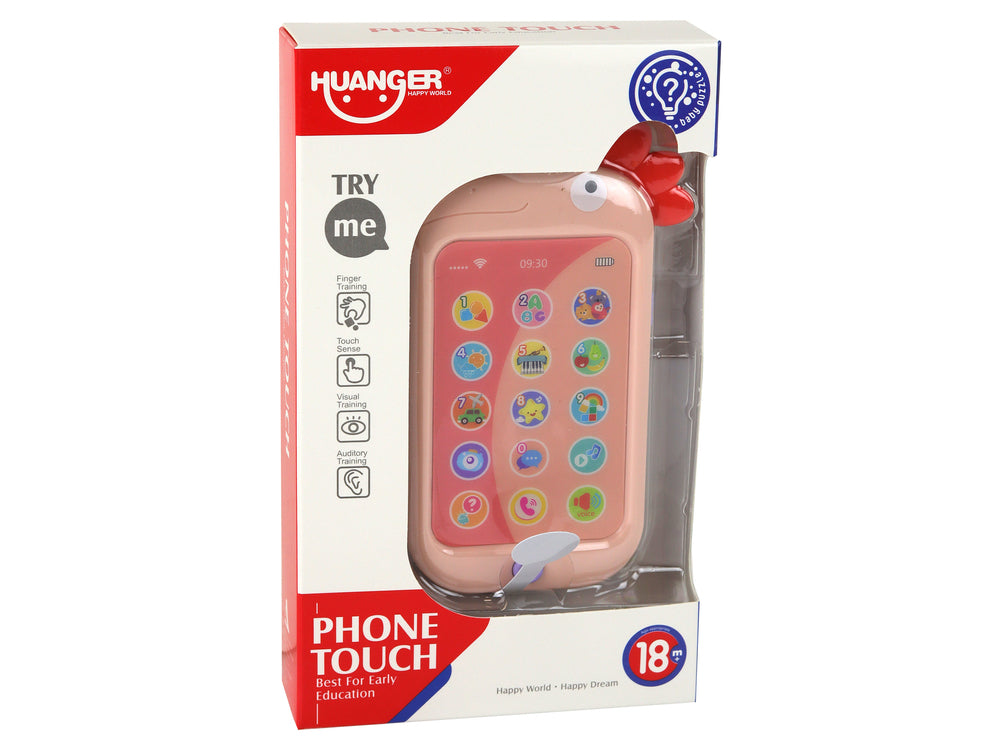 Educational Phone Learning English Pink Chicken