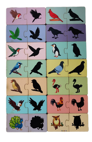 Shadow Matching Puzzle - Birds