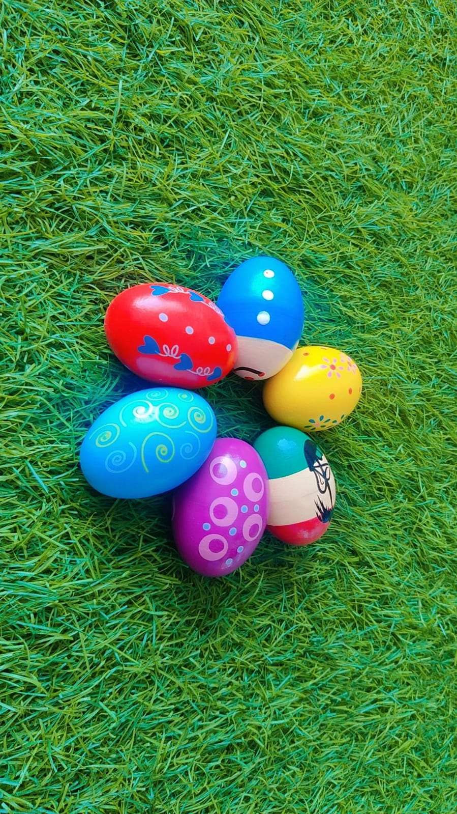 Wooden Color Egg (1 pc)