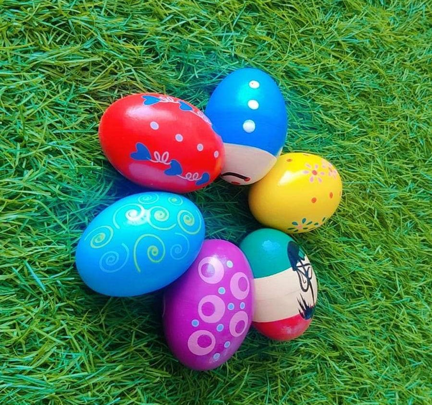 Wooden Color Egg (1 pc)
