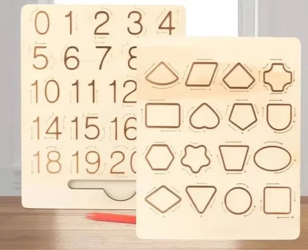 Double Side Number Tracing Board