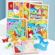 Multi Shape Matching Puzzle with tracking (1 pc)(Random design)