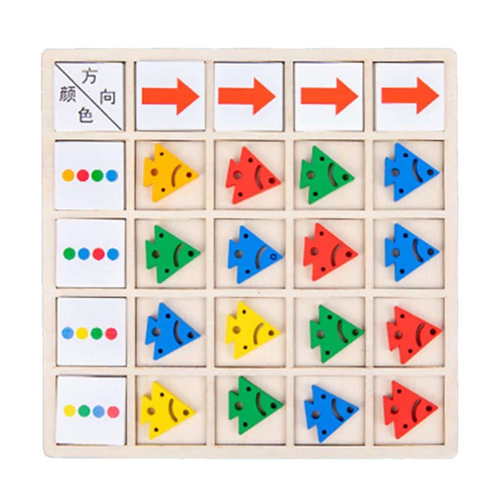 Wooden Cognitive Direction Puzzle