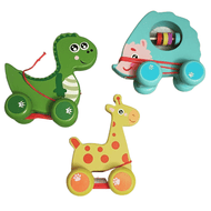 Cartoon Animal Pull Along Toy (1 pc)