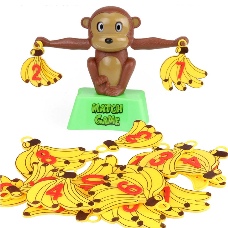 Banana Monkey Balance Math Game