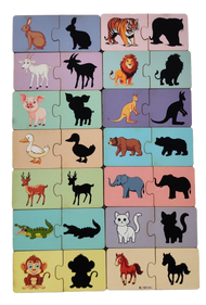Shadow Matching Puzzle - Animals