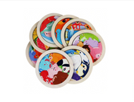 Wooden Circular Puzzle 1 pc