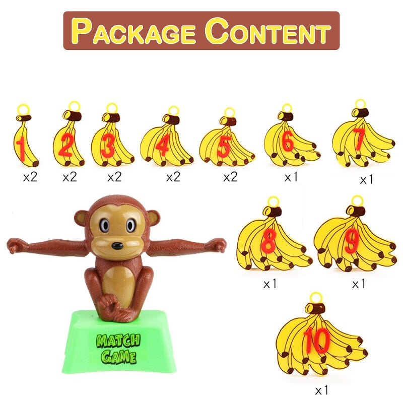 Banana Monkey Balance Math Game