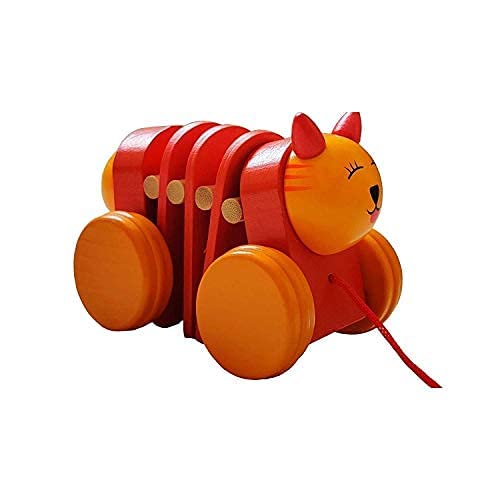 Wooden Caterpillar Pull Along