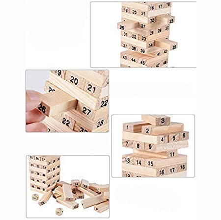 Tumbling Tower Game - Wiss Toy 48 pc