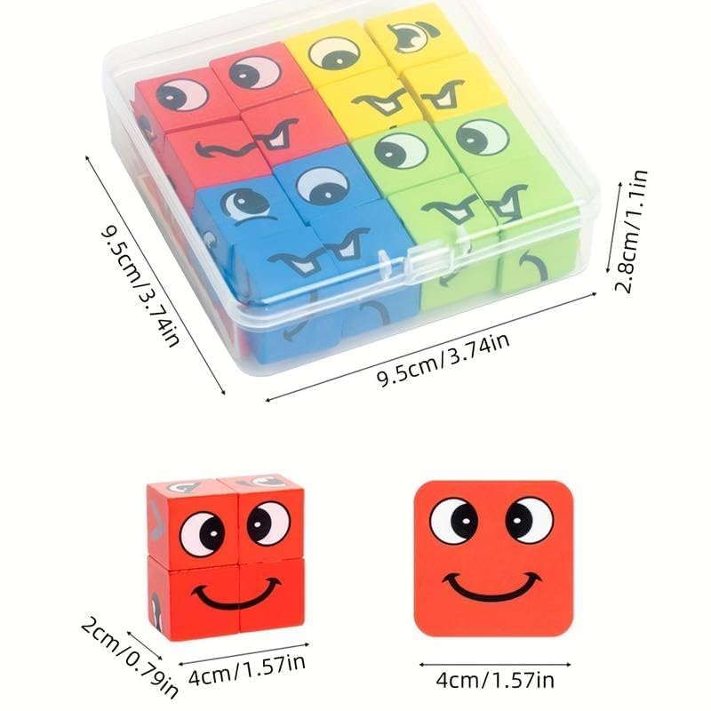 Face Change Rubik Game - Plastic Box